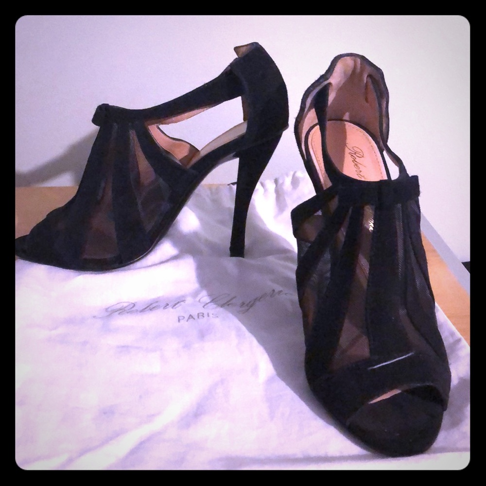 Robert Clergerie peep toe shoes